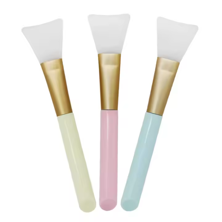 Paquete de 3 pinceles de silicona para maquillaje de mascarillas faciales, herramienta de belleza para el cuidado de la piel - Set de pinceles de silicona para mascarillas de barro - Accesorios de maquillaje y cuidado facial DIY - 1