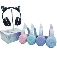 Auriculares Bluetooth Inalámbricos para Niños con Orejas de Gato y Luz LED, Larga Duración de Batería, Sonido Estéreo, Micrófono y Diadema Ajustable, Cascos Plegables con Tarjeta TF y Jack 3.5mm, Ideal para Regalo de Cumpleaños y Navidad - details 0