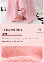 Toalla De Baño Para Niños Con Capucha De Coral Fleece Grueso Sin Pérdida De Pelo Ropa De Baño De Dibujos Animados Para Bebés - details 4