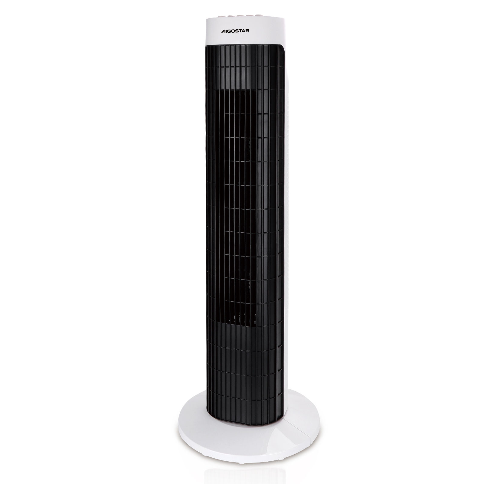 AIGOSTAR Ventilador de Torre Mecánico de 30 Pulgadas 3 Velocidades Silencioso Temporizador 120 Min Oscilación de 85º