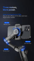 AOCHUAN 3-Axis Handheld Gimbal Stabilizador SmartXE Para Smartphone Compatible Con iPhone Android Con Rastreo De Rostro AI Vlog TikTok - details 5
