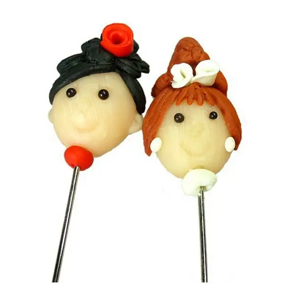 Disok Lote de 20 Alfileres de Pasta Muñecas - Regalos para Fiestas y Celebraciones - 1