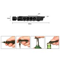 Mini Destornillador Multifuncional De Llavero EDC Para Exteriores Herramienta De Reparación Portátil En Forma De Clave De Acero - details 3