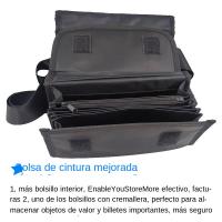 Bolsa Cinturón Con Varios Bolsillos Y Dispensador De Monedas Para Waiter Caja De Cambio Organizador De Monedas Para Waitress Y Cashier - details 2