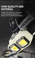 Linterna Frontal LED Potente Recargable USB Impermeable Para Camping Pesca Mineria Con Lente De 180° Y Modos De Iluminación Variable - details 9