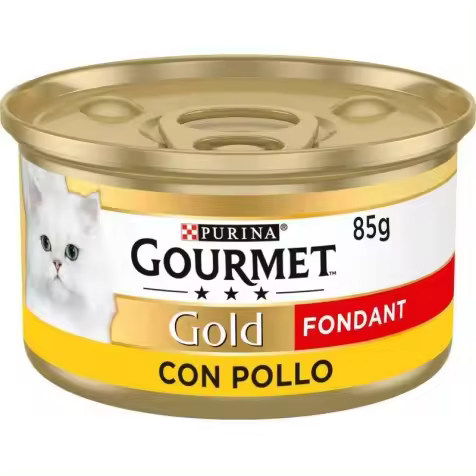 Purina Gourmet Gold Fondant con Pollo en Paté Gato Latas 85 gr - 1