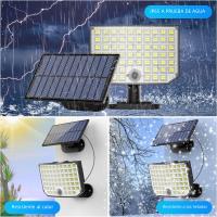 Luces Solares Exteriores 256 LED Con Sensor De Movimiento Iluminación De Seguridad IP65 Impermeable Para Exteriores Cable De 16.4 Pies - details 5