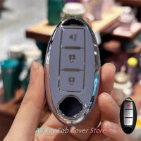 Cubierta De Llave Para Coche Lanyard De Cadena Para Nissan Altima Maxima Rogue Armada Pathfinder 3 Botones Smart Key TPU - details 14