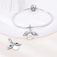 Encantos De Pareja De Niño Y Niña Platinados Con Circonia Para Pulsera O Collar Joyería Para Mujer Pendiente Clásico De Moda Vintage Romántico - details 118