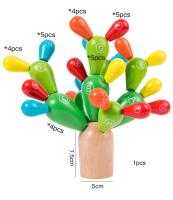 Juguete Educativo Montessori De Madera Cactus Arcoíris Equilibrio Puzzle Juego Divertido Para Niños Y Niñas Edad Recomendada 3-6 Años - details 4