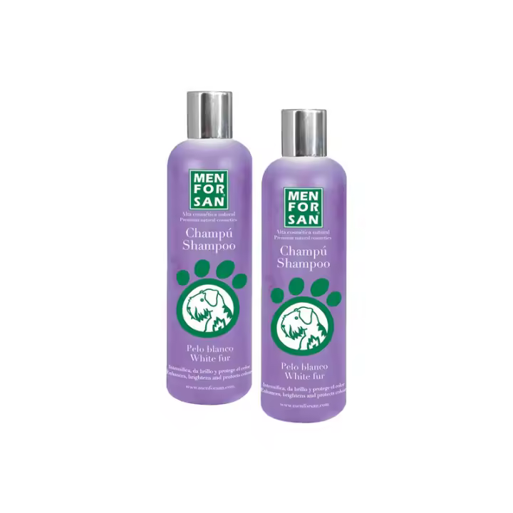 MEN FOR SAN 2 unidades CHAMPÚ PERRO pelo blanco 300 ml - 1