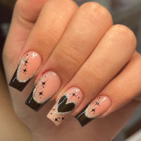 24Pcs Uñas Postizas De Ballet Blancas Con Gradiente Full Cover Art Nails Presión En Uñas Artificiales Acrílicas Removibles Para Fiesta - details 30