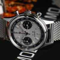 Reloj De Pulsera Deportivo Para Hombre AETEEY 1963 Pilot Quartz Cronógrafo Retro 42mm Resistente Al Agua Con Correa De Cuero Estilo Casual - details 15