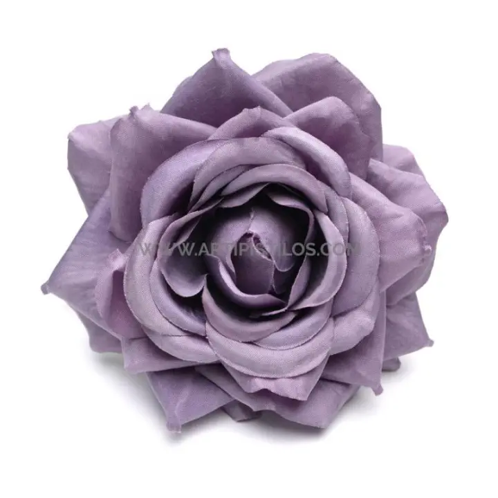Rosa de Tela Royal 10.5cm - Flores de Tela para Decoración y Sombreros - 1