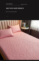 Sábana Protectora De Muelles Impermeable Y Antialérgica Con Patrón Cuadrado Para Cama Capa De Protección Contra Polvo Y Bacterias - details 8