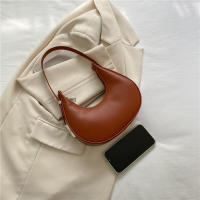 Bolso De Hombro Para Mujer Yogodlns Nueva Primavera Color Sólido Forma De Media Luna Lujo PU Cuero Bolsos Versátiles Con Funda - details 31