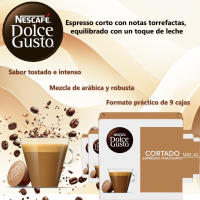 Dolce Gusto - Pack Especial Cortado (144 Unidades)  Un Café Tostado y Potente con un Toque de Leche, Equilibrando Intensidad y Suavidad. Ideal para los que Buscan un Café con Carácter - details 0