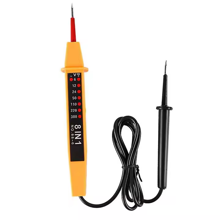 8 En 1 6-380V Probador de Voltaje Pluma polaridad Corriente Probador Voltaje AC/DC Herramienta-mxbc - 1