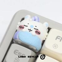 Keycap Anime Lindo Chikawa Hachiware Personalizado De Resina Kawaii Dibujos Animados Para Teclado MX Switch Creativo - details 6