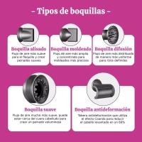 Secador de Pelo Iónico Profesional Nueva Version, Secador de Pelo Sin Aspas 5 en 1 con Caja de regalo premium, Secado Rápido, Protección Capilar, Multifuncional - details 5