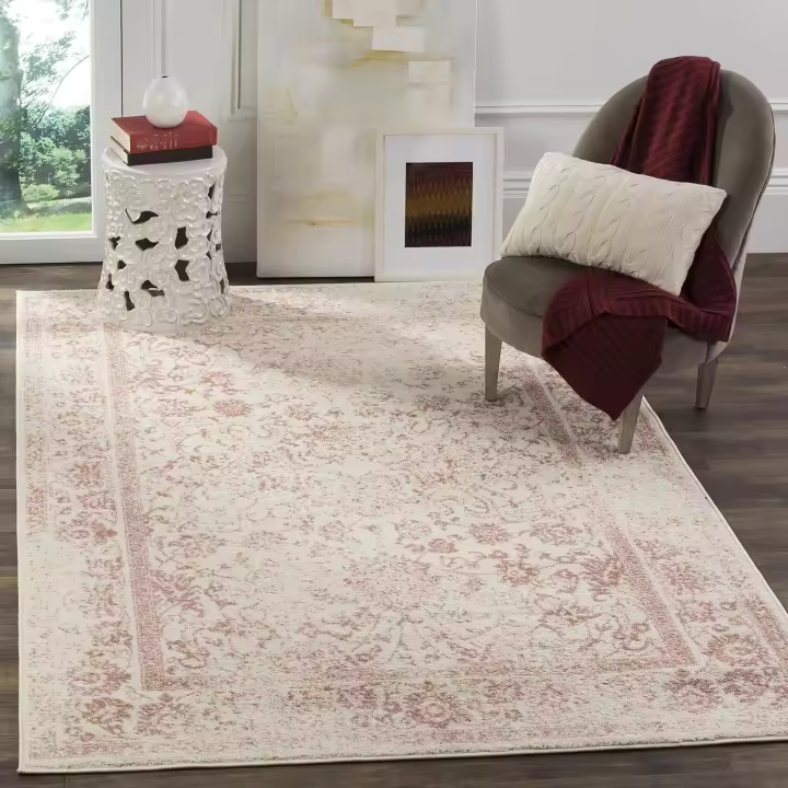 Alfombra Adirondack Colección Accento Negro Azul Oriental Fácil De Limpiar Ideal Para Áreas De Alta Tráfico Entrada Sala De Estar Dormitorio - 1