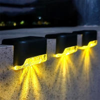 Lámpara Solar LED De Paso Para Exteriores Iluminación De Escaleras Y Paredes Decoración Para Patio Y Valla Pack De 1/4 - details 11