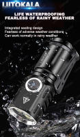 Linterna Mini LiitoKala LF-535 LED Blanca Con Láser Recargable 16340 700mAh Impermeable Distancia De Iluminación 100-200 M - details 3