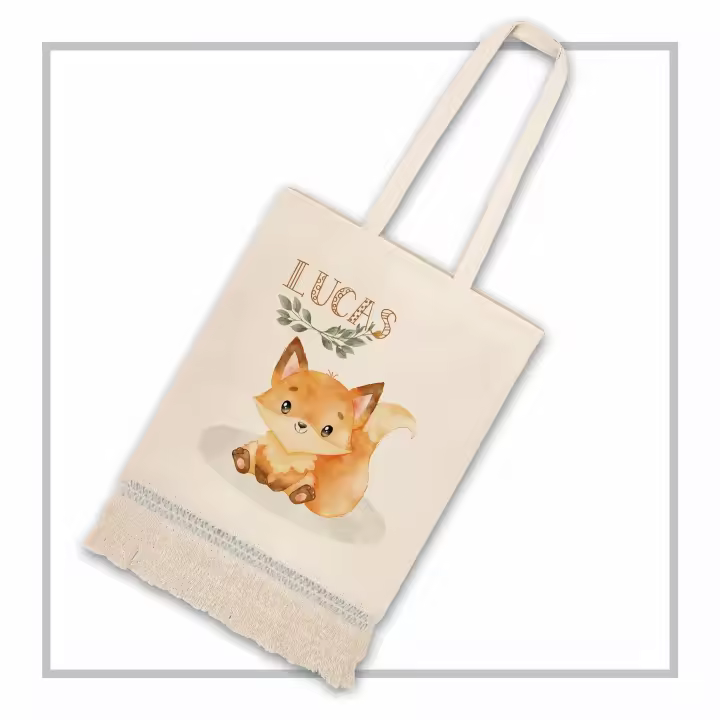 RegaloVip.es - Bolsa con flecos personalizable eventos, Bolsa tote personalizada, Bolsa personalizada con logo, Bolsa para eventos personalizada, Bolsa promocional personalizable, Bolsa de regalo personalizable, Bolsa de congresos personalizada. - 1