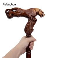 Bastón De Madera De Leopardo Marrón Para Moda Decorativo De Vampire Cospaly Fiesta Mace Varita Halloween Crosier 93cm - details 7