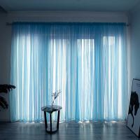 Cortina De Tules Sólida Y Transparente 100x200cm Para Sala De Estar Y Dormitorio Panel De Cortina Exterior Moderno Sin Doble Capa Ni Aislamiento Solar - details 10