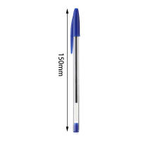 50Pcs Bolígrafos De Punto Redondo 1.0mm Azul Y Negro Plásticos Suministros Escolares Y De Oficina Larga Duración Escritura Suave Regalo Para Estudiantes - details 0