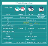 JOANLAB Mini Vortex Mixer Shaker Para Laboratorio Mezclador De Tinta De Tatuaje Polvos De Uñas Y Líquidos Certificación CE Modelo VM-300 - details 3