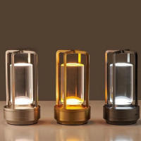 Lámpara De Mesa LED Sin Cable Retro Para Bar Rechargeable Toque Con Iluminación Dimmable Para Decoración De Hogar Y Exterior Luz Nocturna Para Dormitorio Y Restaurante - details 1