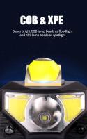 Linterna Frontal LED Recargable 1200LM 8 Modos Sensor De Movimiento Impermeable Para Camping Montañismo Ciclismo Y Atletismo - details 1