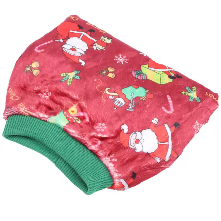 Pijamas para perros Pijamas navideños para perros para vacaciones navideñas Mono para perros Pijamas para cachorros Lana de coral suave -L - 1