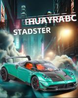 Modelo De Coche Deportivo PAGANI Huayra BC a Escala 1:24 Con Absorción De Choque Luz Y Sonido Vehículos Con Función Retroalimentación Regalo Para Niños Metal Verde Blanco Plateado - details 0