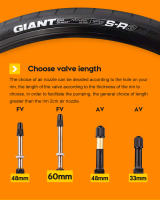 Tubo Interno De Bicicleta Ultraligero 700C Para Vehículos De Rueda TPU Material De Goma 60mm 80mm Longitud Válvula Francesa CYCLami - details 14