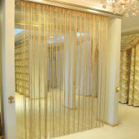 Cortinas De Cadena Para Patio 50x200cm Con Borde De Encaje Para Puerta Pantalla De Mosquitos Ventanas Divisor Corte Al Tamaño Decoración Interior Del Hogar - details 7