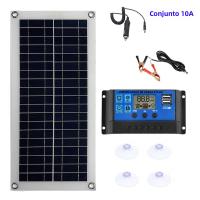 Kit De Panel Solar 1000W Con Inversor 12V Controlador De Batería 10A 60A Para Camping Caravana RV Casa Móvil Al Aire Libre - details 5