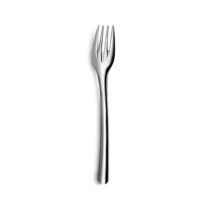 AMEFA ECOLOGIC SLIM Set 12 Tenedores Postre Acero Inox 0,5MM Acero Brillo Fácil de limpiar Reciclable - 1