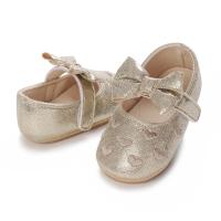 Zapatos De Princesa Para Bebés Recién Nacidos Dorados Rosa Primavera Verano Cómodos Suaves Antideslizantes Para Caminar Talla True Fit Material De Suela De Goma - details 2