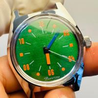 Reloj Mecánico De Mano 7120 Para Hombres 36mm Retro Business Tiempo Clásico Sencillo Para Parejas Material De Correa De Cuero Resistente Al Agua Profundidad 3Bar - details 12