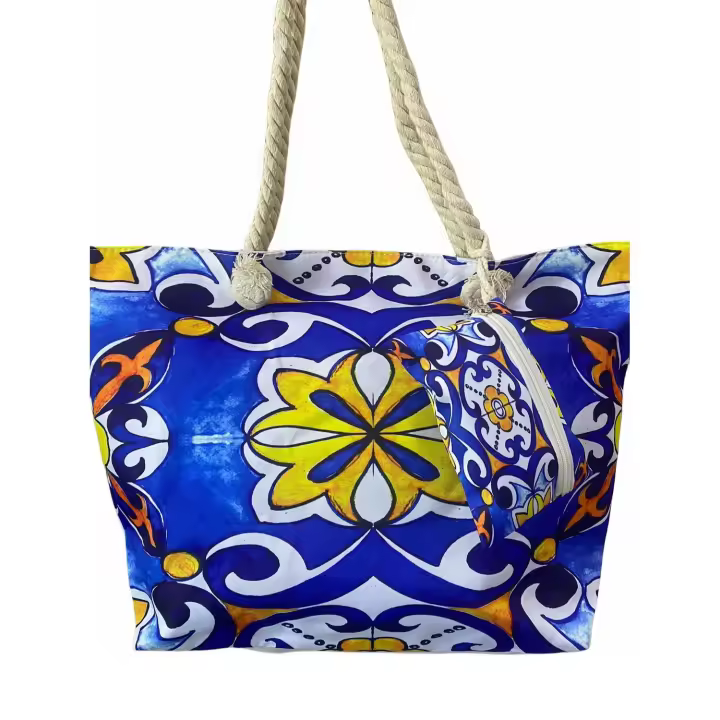 55x36cm Bolso de Playa Grande Impermeable Bolsa de Playa (Envíos en Colores Aleatorios) para Mujer Totalizador con Asas para Playa - 1