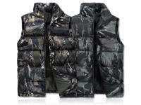 Chaleco De Camuflaje Para Hombre Con Capucha Antigolpes Y Cálido Sin Mangas Ropa Interior De Algodón Grueso Para Otoño E Invierno Estilo Casual - details 1