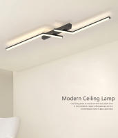 Lámpara De Techo Moderna LED En Forma De Línea Para Sala De Estar Comedor Dormitorio Y Estudio Iluminación Dorada Y Negra Incluye Bombillas Montaje Fácil - details 0