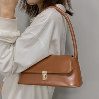Bolso De Hombro Para Mujer Estilo Retro Tendencia PU Cuero Sólido Color Simple Bolso De Comunicación Con Manija Portátil Bolsos Casual - details 9