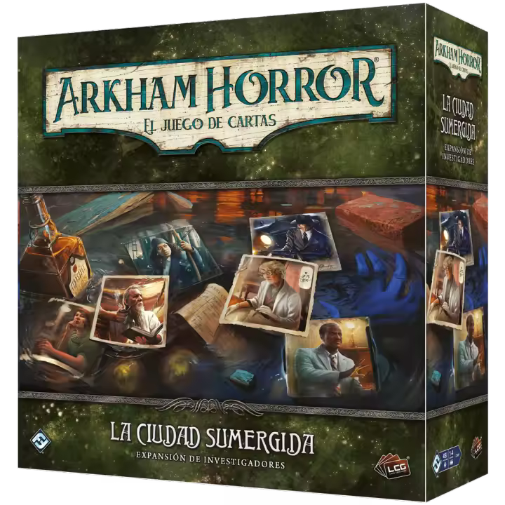 Arkham Horror LCG: La ciudad sumergida expansión  investigadores Juego de mesa Fantasy Flight Games - 1