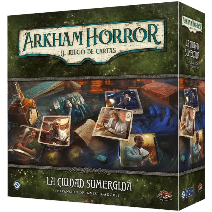 Arkham Horror LCG: La ciudad sumergida expansión  investigadores Juego de mesa Fantasy Flight Games - 1