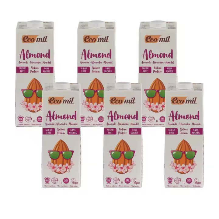 Pack 6x Bebida de Almendra con Proteína Bio Nature 1l Ecomil - 1