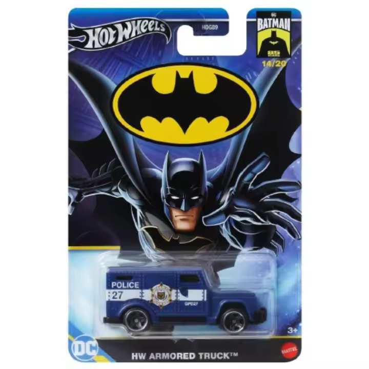Hot Wheels camión blindado de policía Batman a escala 1/64 Mattel - 1